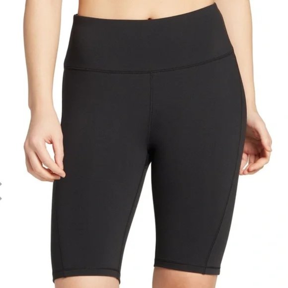 NWT DEFECT Calia Women's Essential High Rise Bike Shorts Black Size XS $45 4HL2 - Picture 1 of 4